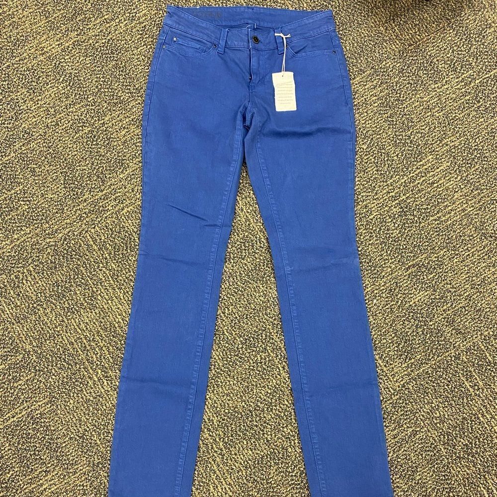 New ann Taylor‎ cornflower blue modern slim leg jeans - Picture 8 of 8